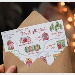North Pole Christmas Cards Set